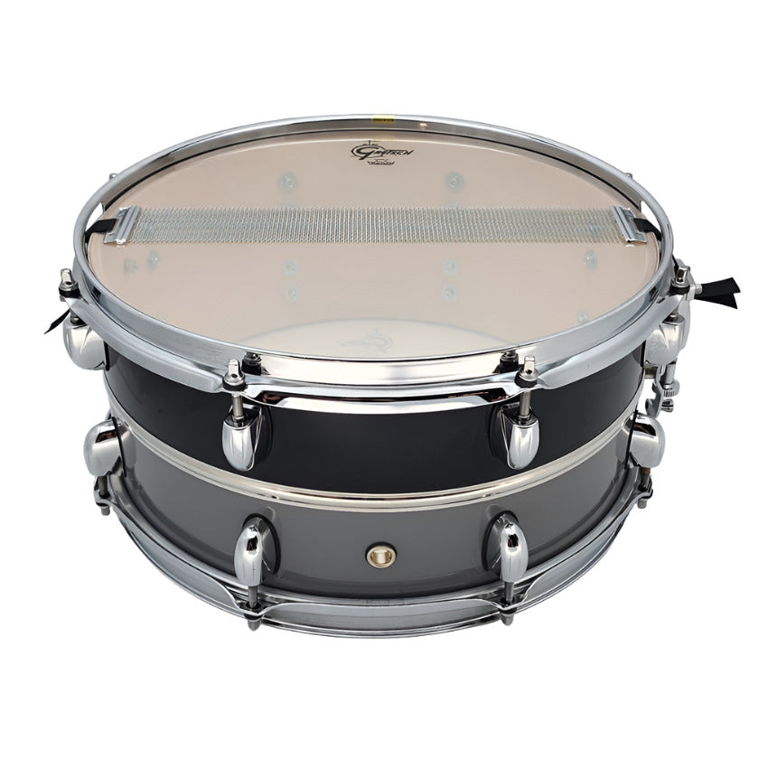 Used Gretsch Silver Series Retro-Luxe Snare Drum 14x6.5 Pewter/Black - Very Good - Drum Center Of Portsmouth