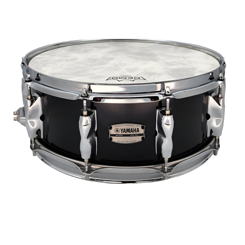 Used Yamaha Recording Custom Snare Drum 14x5.5 Solid Black - Very Good - Drum Center Of Portsmouth