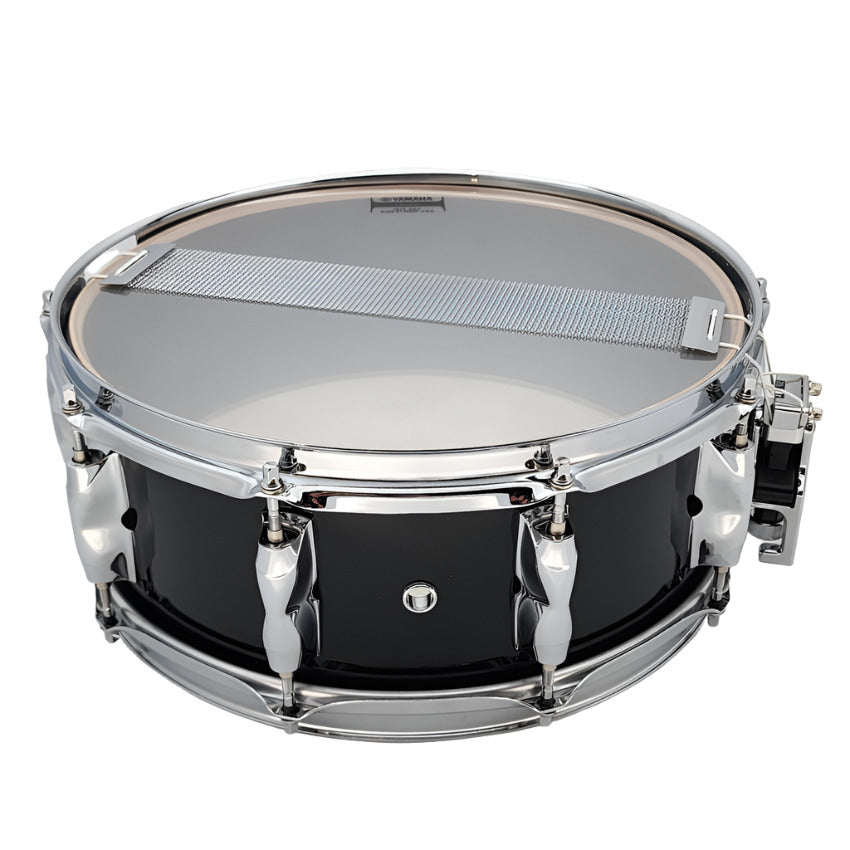 Used Yamaha Recording Custom Snare Drum 14x5.5 Solid Black - Very Good - Drum Center Of Portsmouth