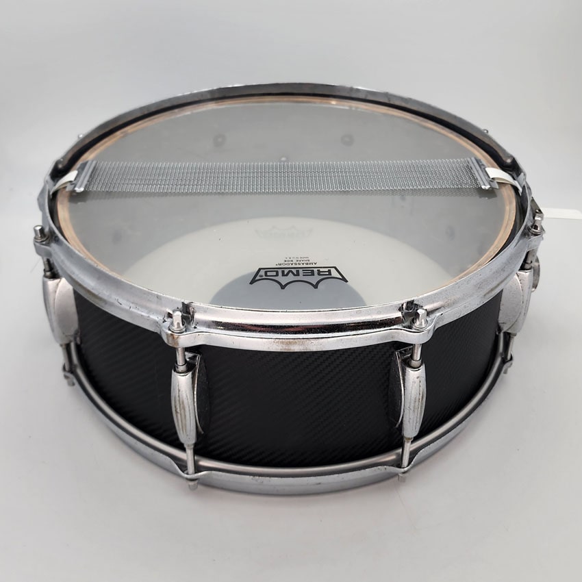 Used Vintage Gretsch USA Snare Drum 14x5.5 Carbon Fiber Wrap - Good - Drum Center Of Portsmouth