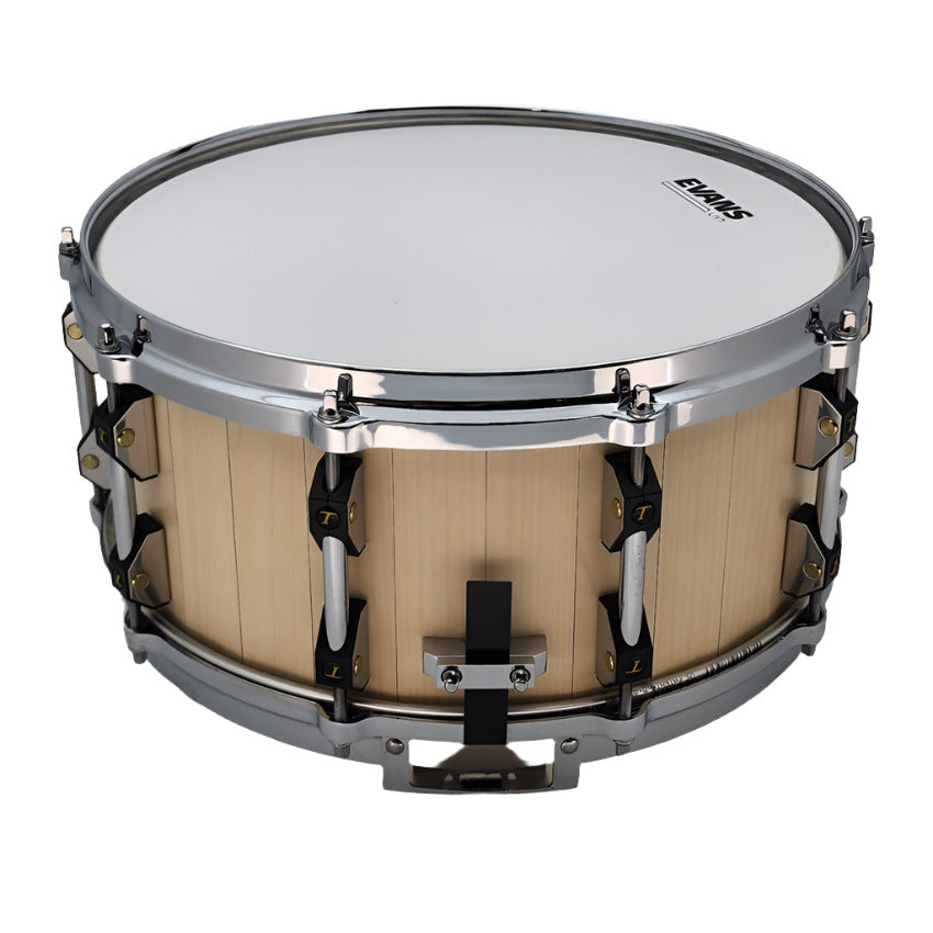 Used Tamburo Opera Stave Snare Drum 14x6.5 Natural - Very Good - Drum Center Of Portsmouth