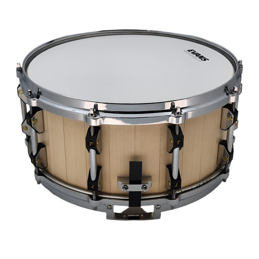 Used Tamburo Opera Stave Snare Drum 14x6.5 Natural - Very Good - Drum Center Of Portsmouth