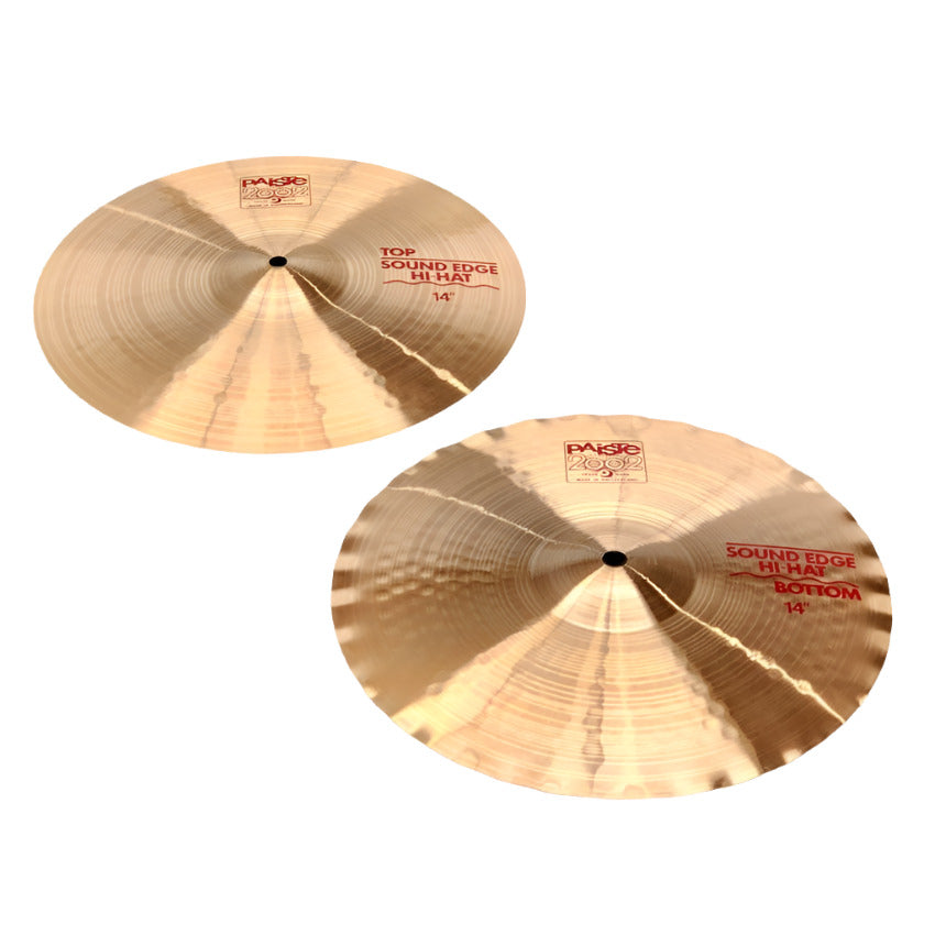 Used Paiste 2002 Sound Edge Hi Hat Cymbals 14" - Very Good - Drum Center Of Portsmouth