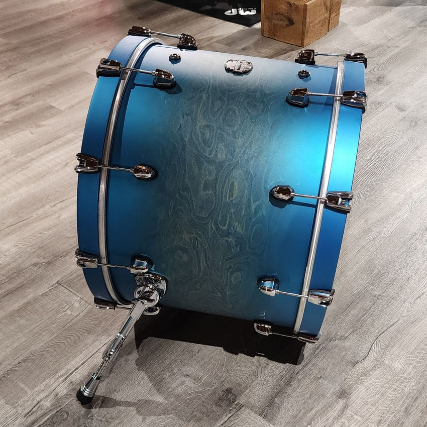 Used Mapex Saturn Evolution Hybrid 4pc Drum Set Exotic Azure Burst - Drum Center Of Portsmouth