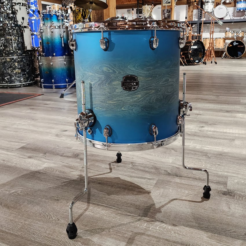 Used Mapex Saturn Evolution Hybrid 4pc Drum Set Exotic Azure Burst - Drum Center Of Portsmouth