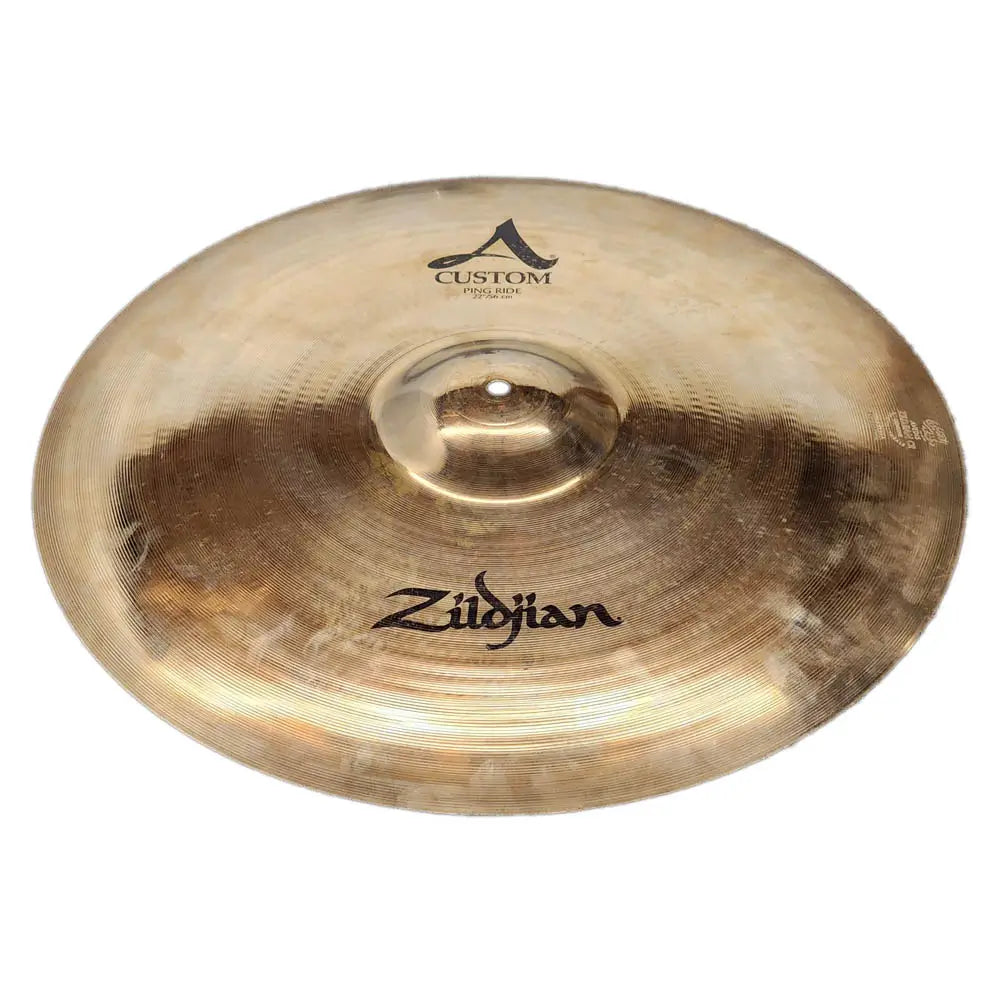 Used Zildjian A Custom Ping Ride Cymbal 22" - Good - Drum Center Of Portsmouth