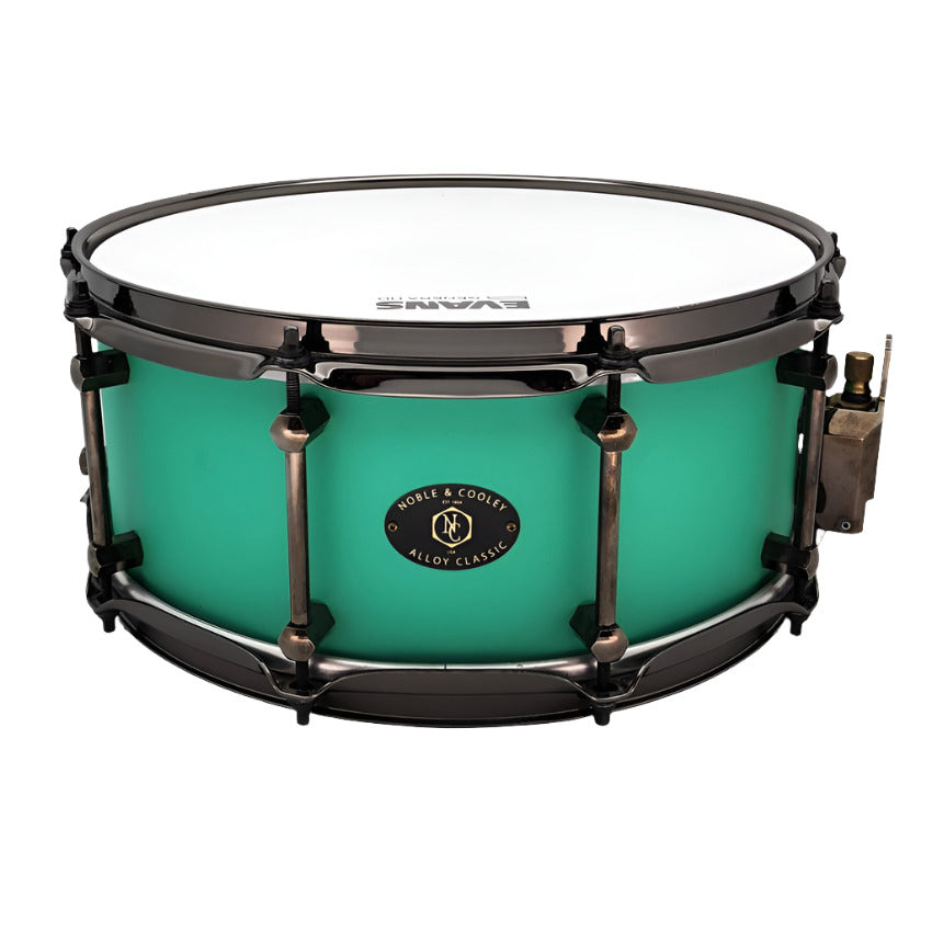 Used Noble & Cooley Alloy Classic Snare Drum 14x6 Mint w/Black Hardware - Very Good - Drum Center Of Portsmouth