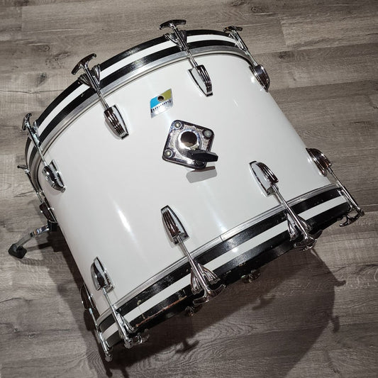 Used Vintage Ludwig 3pc Drum Set White Cortex - Very Good - Drum Center Of Portsmouth