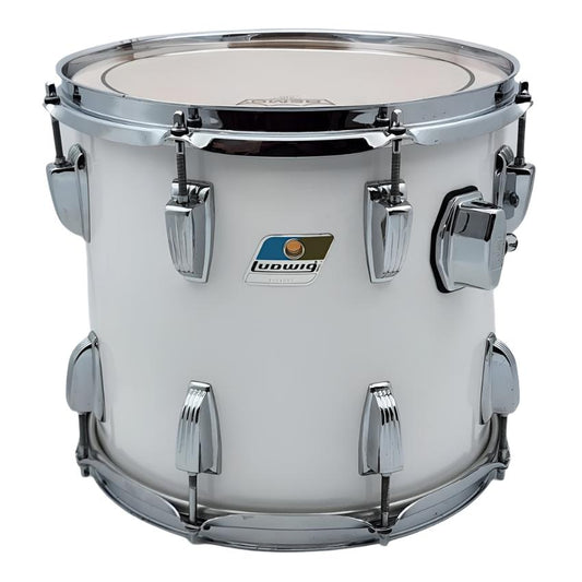 Used Vintage Ludwig Tom 12x11 White Cortex - Good - Drum Center Of Portsmouth