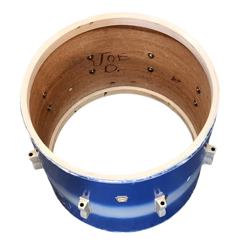 Used Vintage Ludwig Parade Drum Blue/Silver Duco 15x12 - Fair - Drum Center Of Portsmouth
