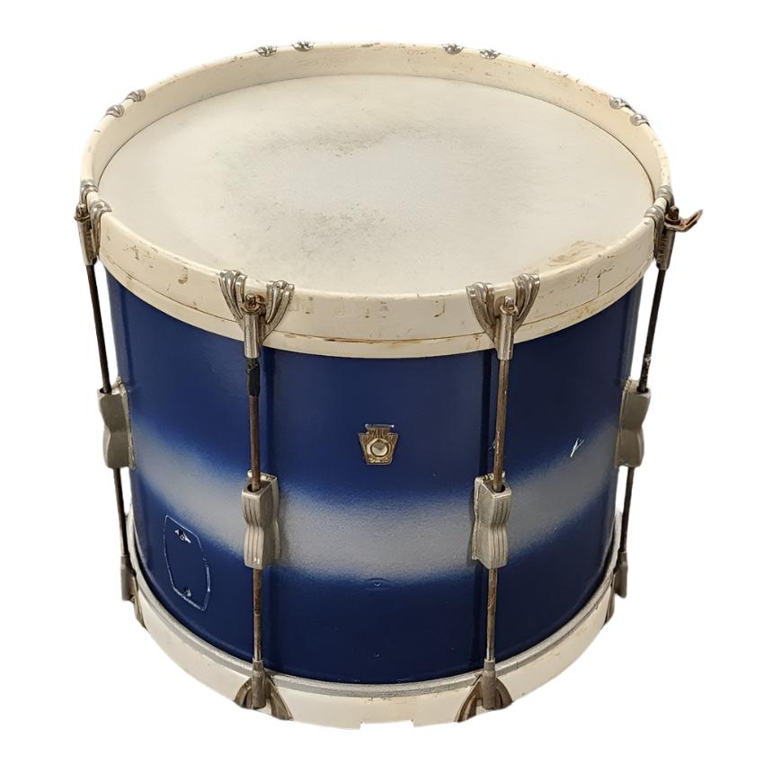 Used Vintage Ludwig Parade Drum Blue/Silver Duco 15x12 - Fair - Drum Center Of Portsmouth
