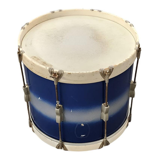 Used Vintage Ludwig Parade Drum Blue/Silver Duco 15x12 - Fair - Drum Center Of Portsmouth