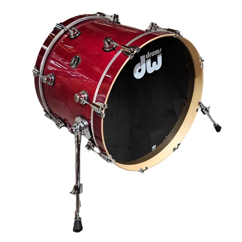 Used DW Performance Bass Drum 18x14 Cherry Stain - Good - Drum Center Of Portsmouth