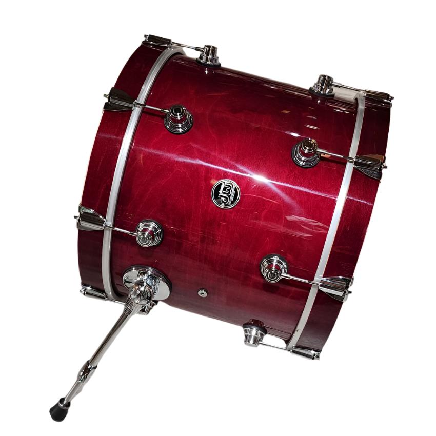 Used DW Performance Bass Drum 18x14 Cherry Stain - Good - Drum Center Of Portsmouth