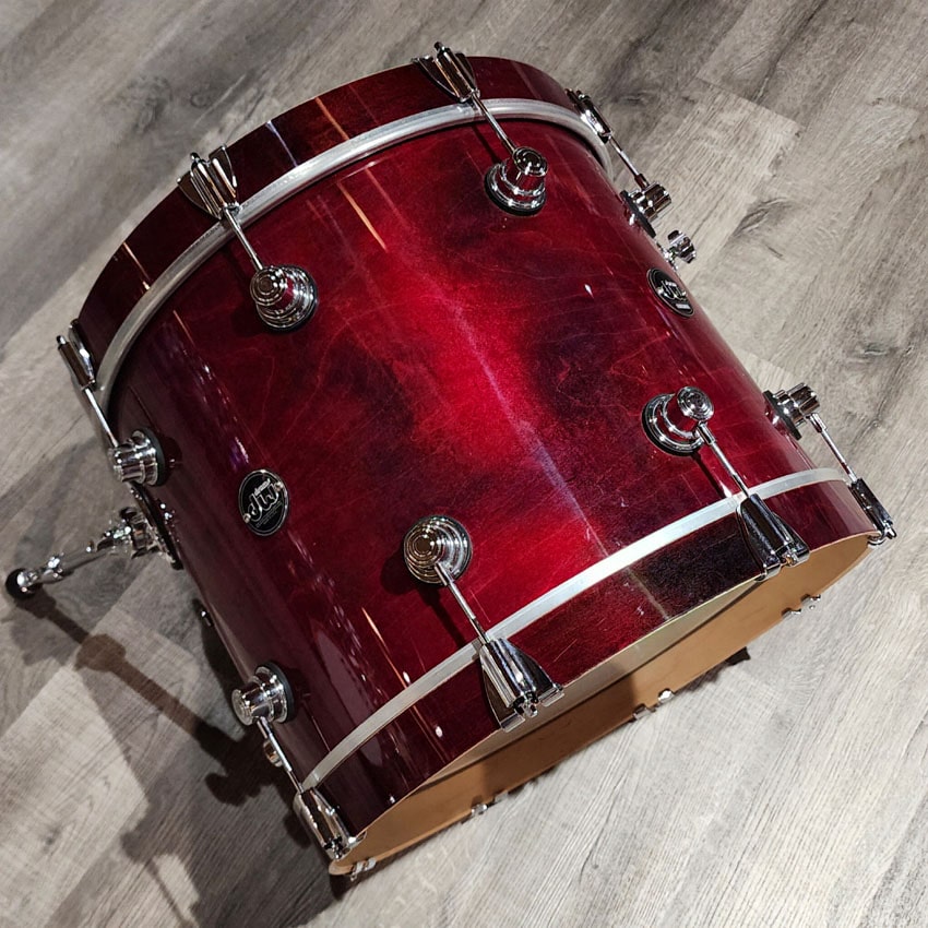 Used DW Performance Bass Drum 18x14 Cherry Stain - Good - Drum Center Of Portsmouth