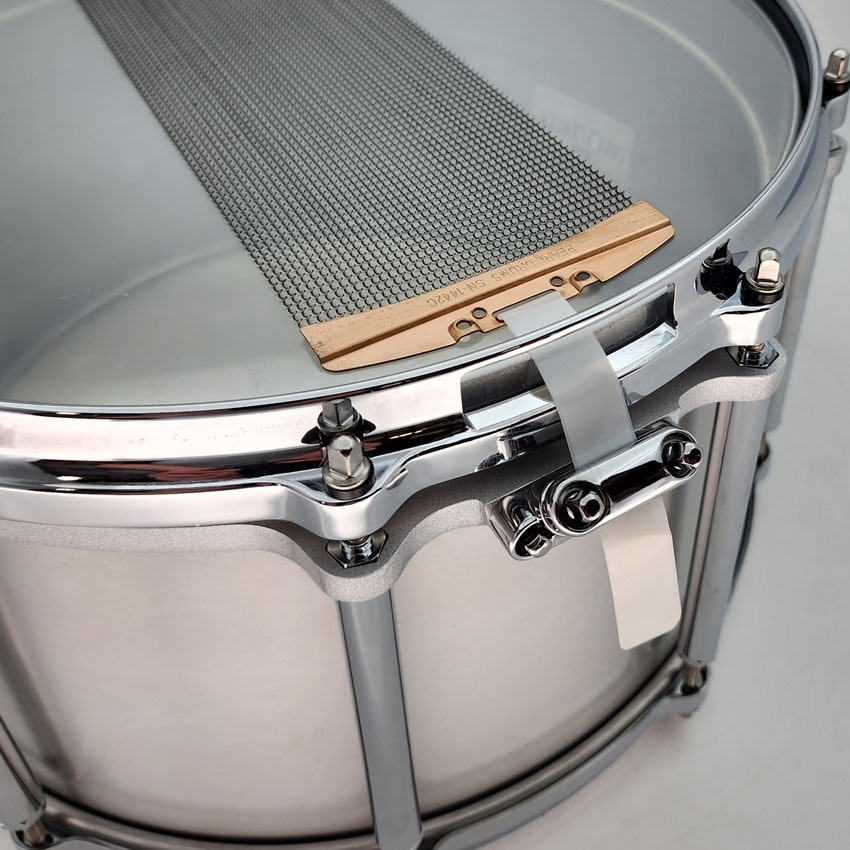 Used Pearl Seamless Aluminum Free Floating Snare Drum 14x8 - Very Good - Drum Center Of Portsmouth