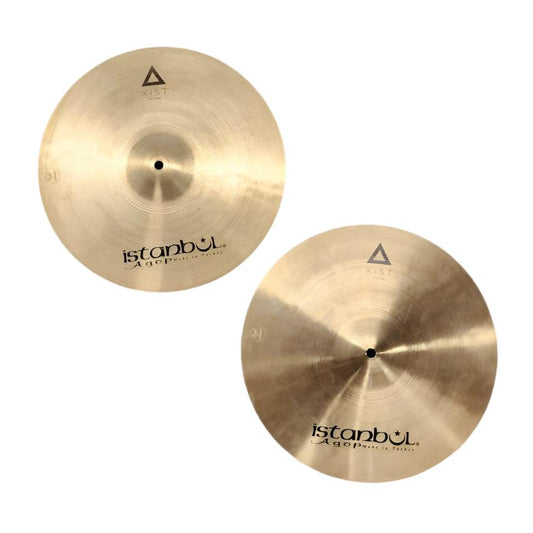 Used Istanbul Agop Xist Natural Hi Hat Cymbals 15" - Good - Drum Center Of Portsmouth