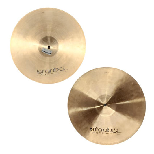 Used Istanbul Agop Xist Natural Hi Hat Cymbals 15" - Good - Drum Center Of Portsmouth