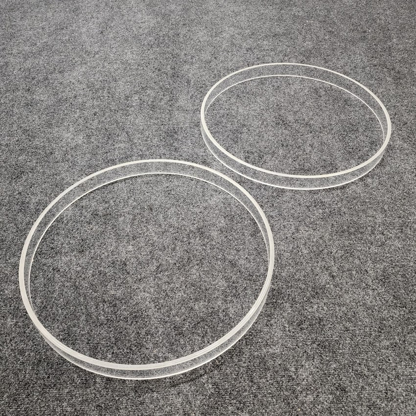 Used Pearl Crystal Beat Bass Drum Hoop Pair 20" - Very Good - Drum Center Of Portsmouth