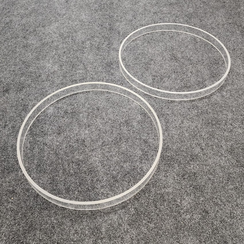 Used Pearl Crystal Beat Bass Drum Hoop Pair 20" - Very Good - Drum Center Of Portsmouth