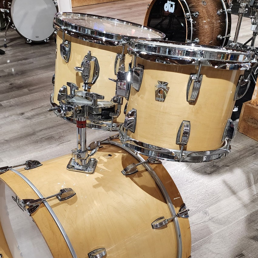 Used Ludwig Classic Maple 7pc Drum Set Natural Gloss - Very Good - Drum Center Of Portsmouth