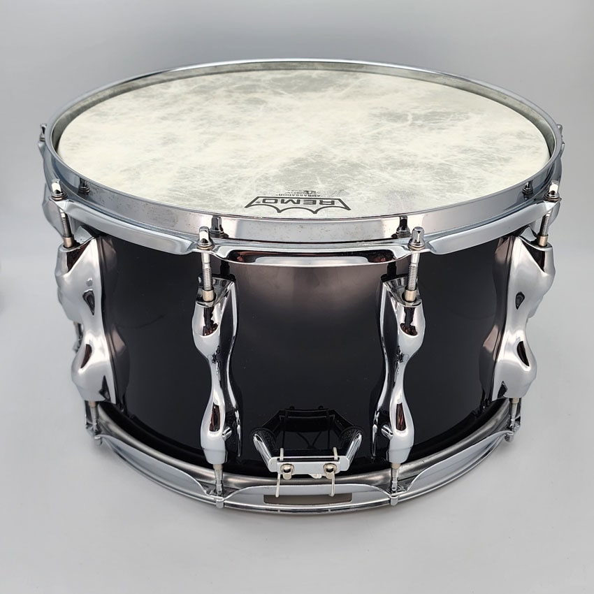 Used Yamaha Recording Custom Snare Drum 14x8 Solid Black - Good - Drum Center Of Portsmouth