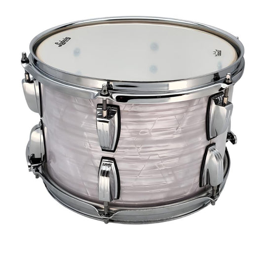 Used Ludwig Classic Maple Tom 12x8 70s White Marine Pearl w/Vibraband - Drum Center Of Portsmouth