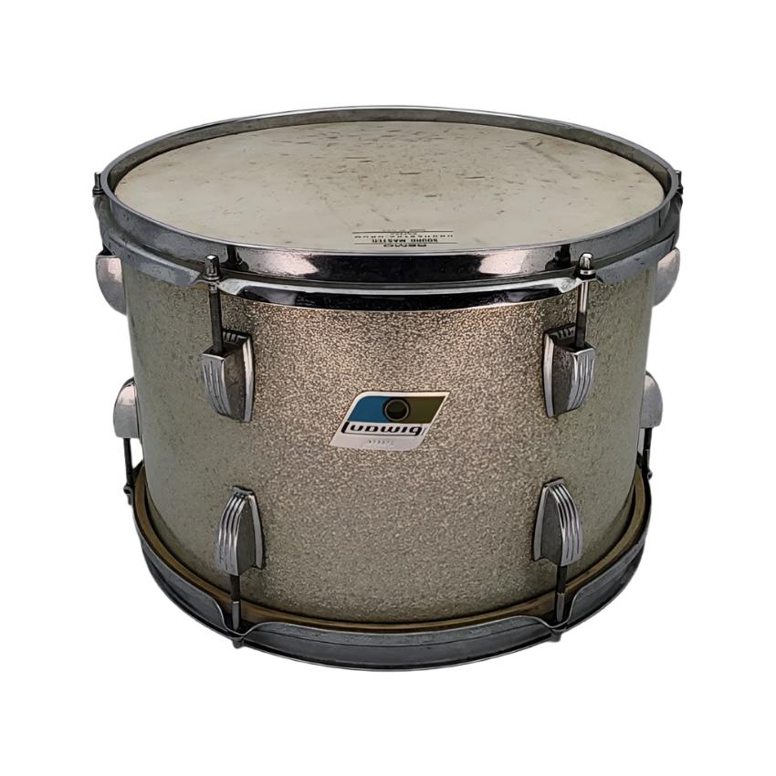 Used Vintage 1970s Ludwig Tom 13x9 Silver Sparkle - Good - Drum Center Of Portsmouth
