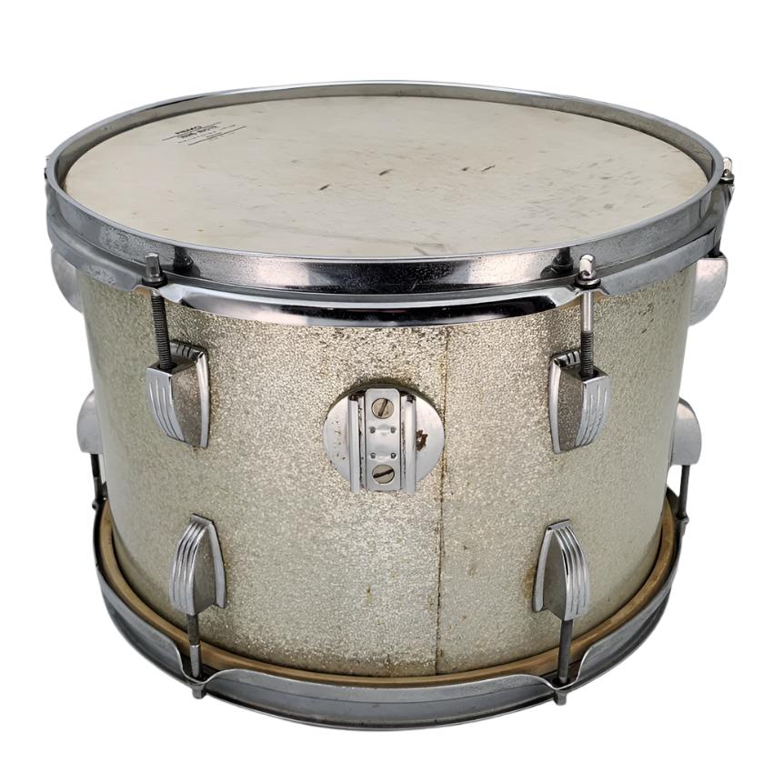 Used Vintage 1970s Ludwig Tom 13x9 Silver Sparkle - Good - Drum Center Of Portsmouth