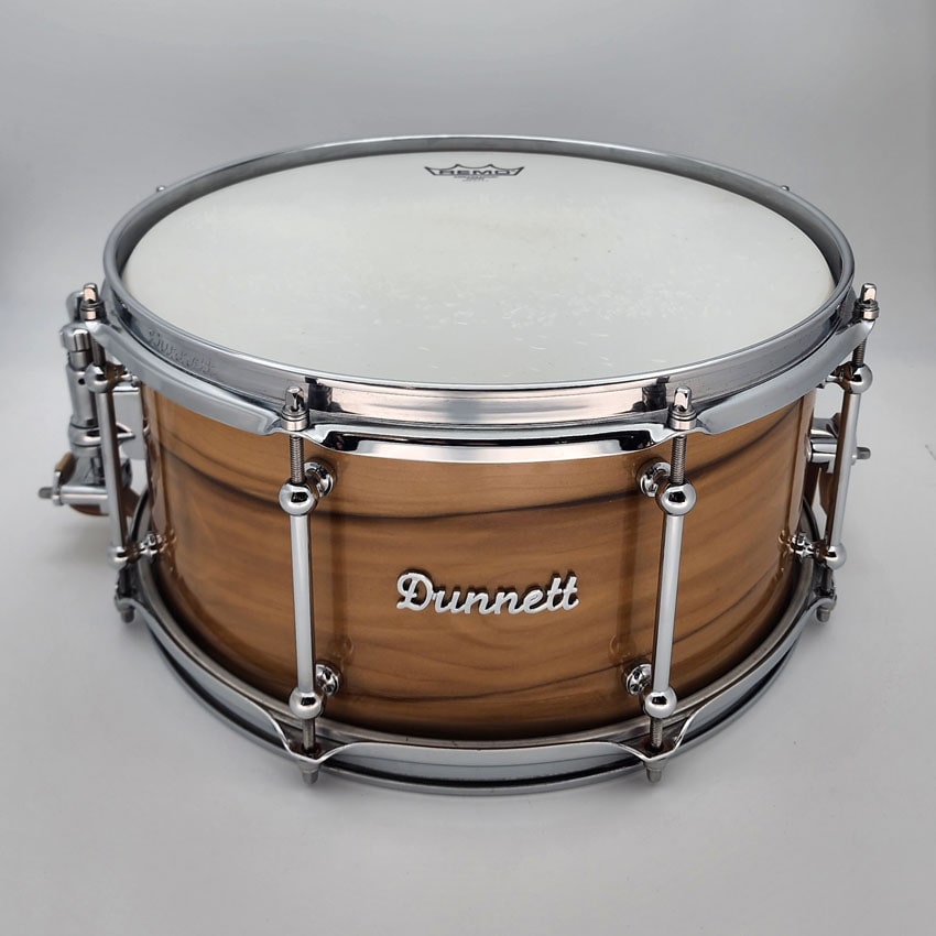 Used Dunnett Classic Dreamtime Jarrah Snare Drum 14x7 Blackheart - Very Good - Drum Center Of Portsmouth