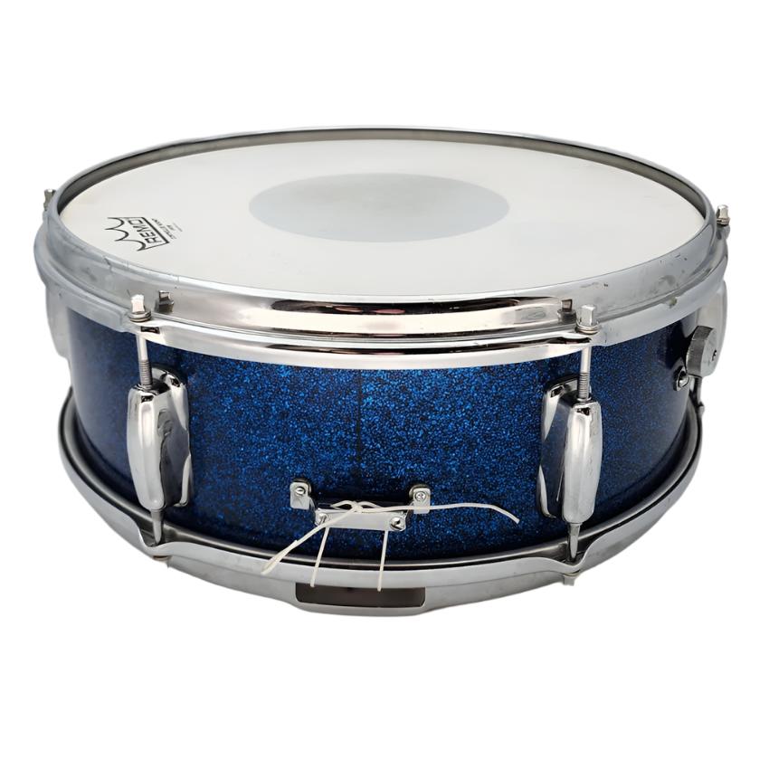 Used Vintage Slingerland 1960s 6-Lug Snare Drum 14x5 Blue Sparkle - Very Good - Drum Center Of Portsmouth