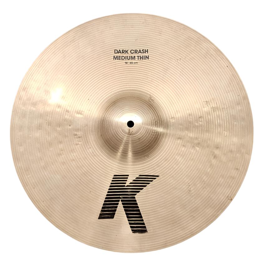 Used Zildjian 90s K Dark Medium Thin Crash Cymbal 18" - Very Good - Drum Center Of Portsmouth