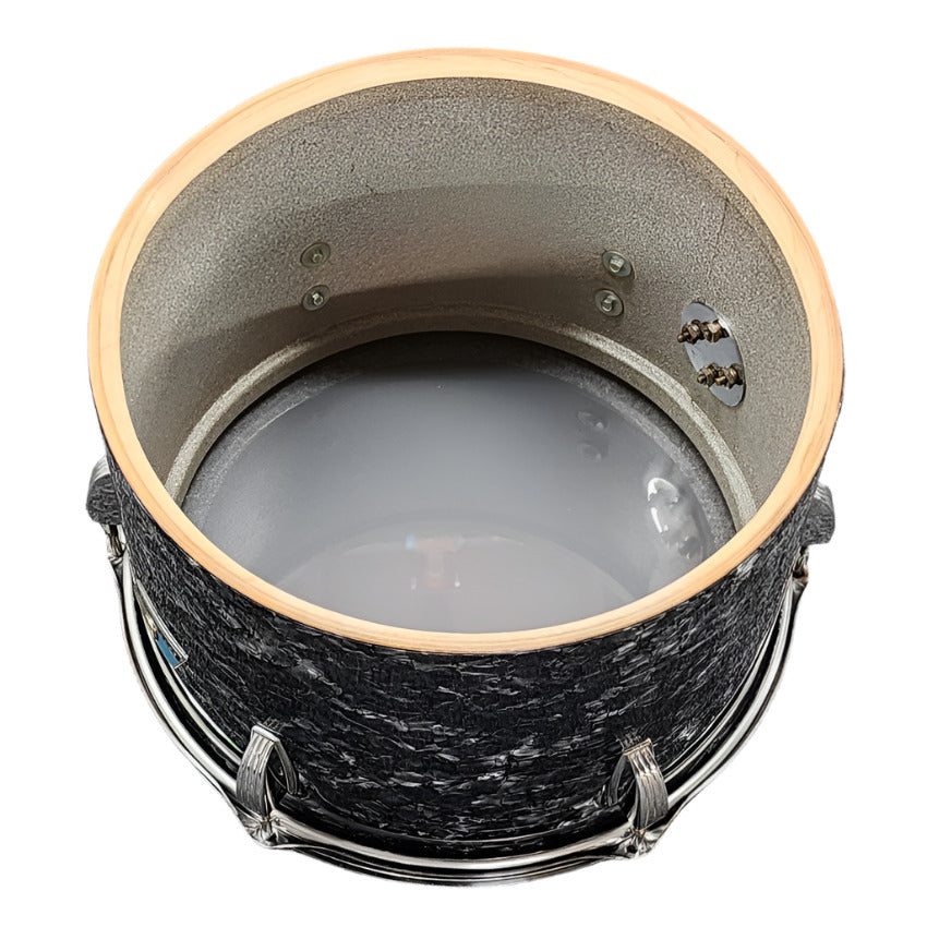 Used Vintage Ludwig Concert Tom 12x8 Black Pearl (Recovered) - Very Good - Drum Center Of Portsmouth