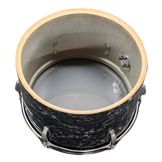 Used Vintage Ludwig Concert Tom 12x8 Black Pearl (Recovered) - Very Good - Drum Center Of Portsmouth