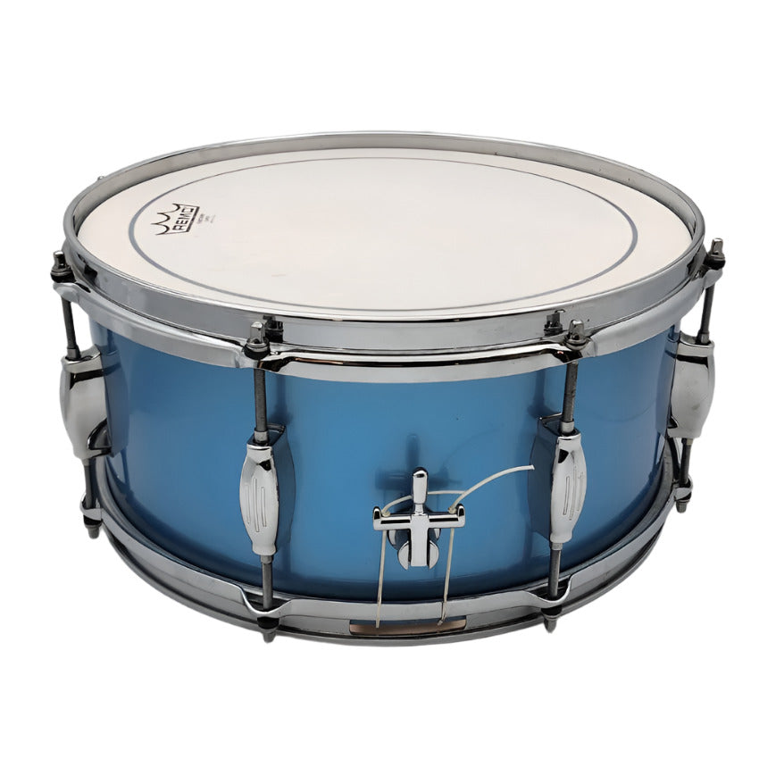 Used George Way Tuxedo Snare Drum 14x6.5 Million Dollar Baby Blue - Good