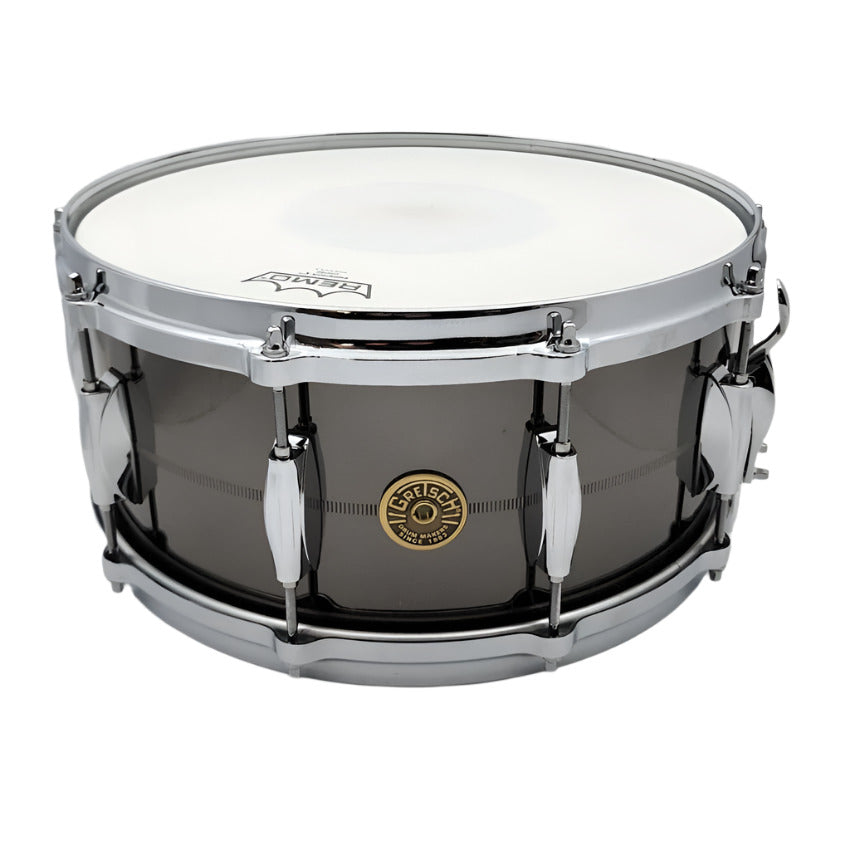 Used Gretsch USA Solid Steel Snare Drum 14x6.5 - Excellent - Drum Center Of Portsmouth
