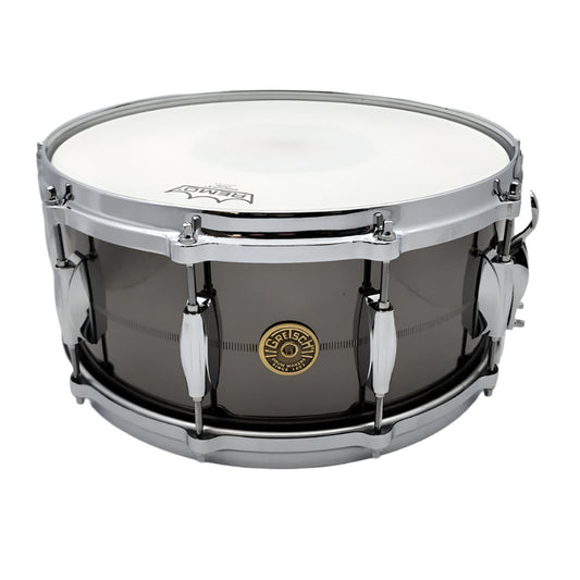 Used Gretsch USA Solid Steel Snare Drum 14x6.5 - Excellent - Drum Center Of Portsmouth