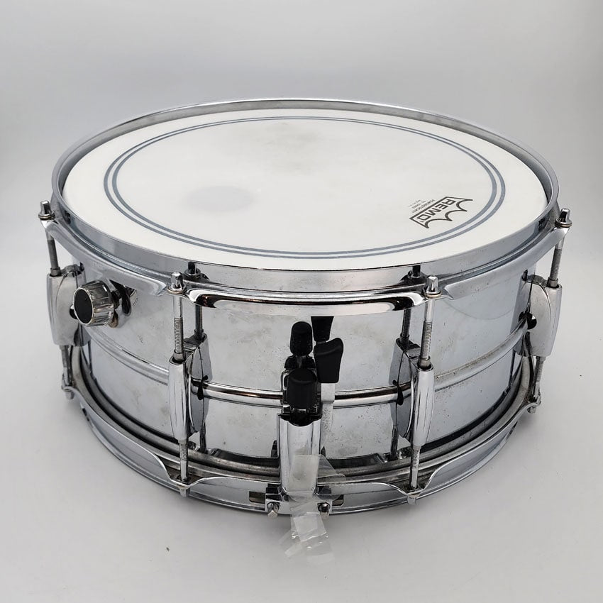 Used Ludwig Rocker Steel Snare Drum 14x6.5 - Good - Drum Center Of Portsmouth