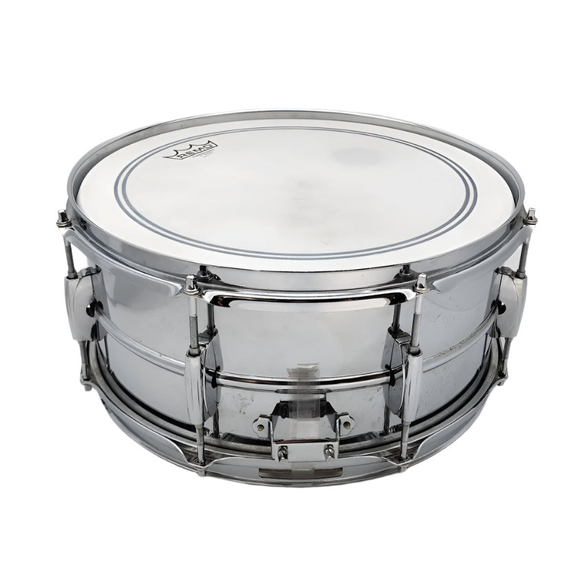 Used Ludwig Rocker Steel Snare Drum 14x6.5 - Good - Drum Center Of Portsmouth