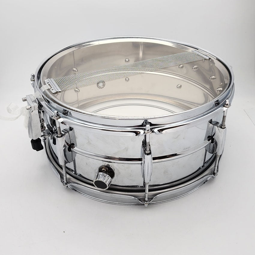 Used Ludwig Rocker Steel Snare Drum 14x6.5 - Good - Drum Center Of Portsmouth