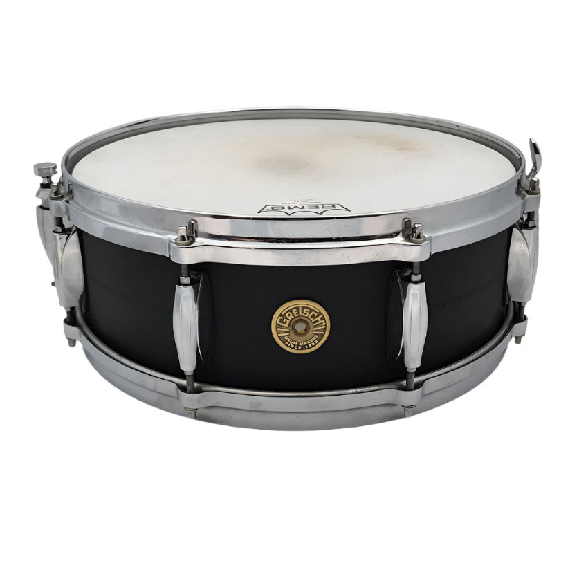 Used Gretsch USA Custom Black Copper Snare Drum 14x5 - Very Good - Drum Center Of Portsmouth