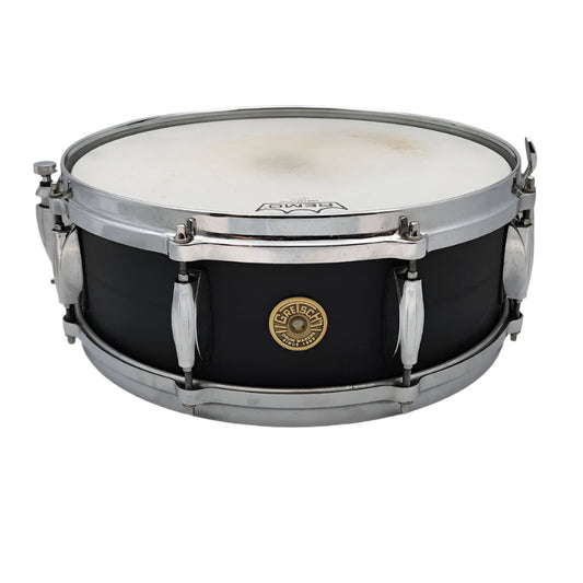 Used Gretsch USA Custom Black Copper Snare Drum 14x5 - Very Good - Drum Center Of Portsmouth
