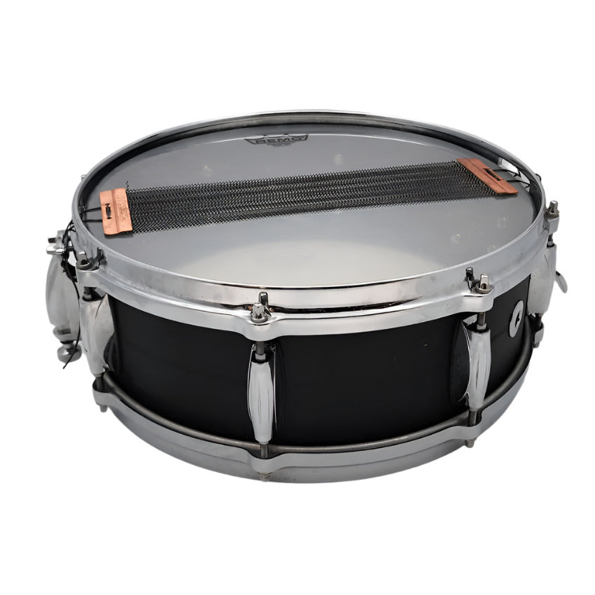 Used Gretsch USA Custom Black Copper Snare Drum 14x5 - Very Good - Drum Center Of Portsmouth