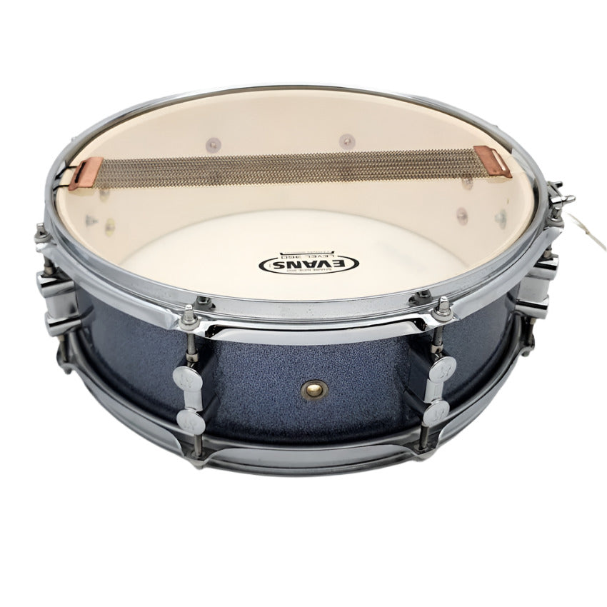 Used Sonor Safari Snare Drum 14x5 Black Galaxy Sparkle - Good - Drum Center Of Portsmouth