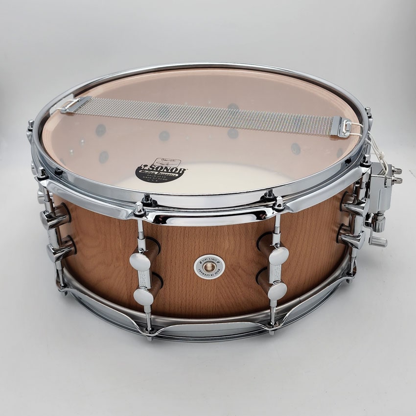 Used Sonor Kompressor Beech Snare Drum 14x6 - Very Good - Drum Center Of Portsmouth