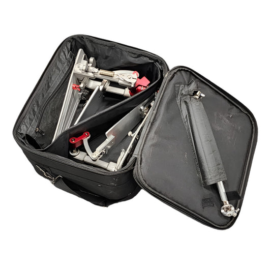 Used Pearl Demon XR Double Bass Drum Pedal w/Bag - Good - Drum Center Of Portsmouth