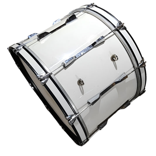 Used CB Marching Bass Drum 22x14 White - Good - Drum Center Of Portsmouth