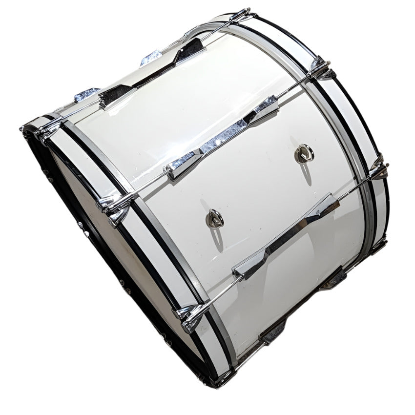 Used CB Marching Bass Drum 22x14 White - Good - Drum Center Of Portsmouth