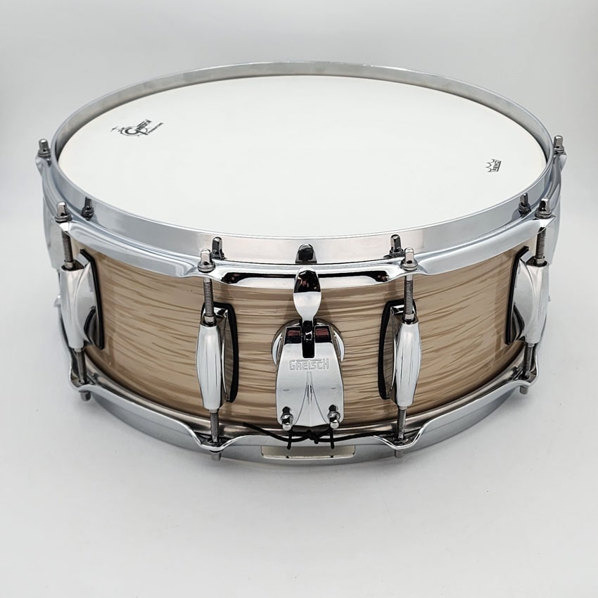 Used Gretsch Brooklyn Creme Oyster Snare Drum 14x5.5 - Excellent - Drum Center Of Portsmouth