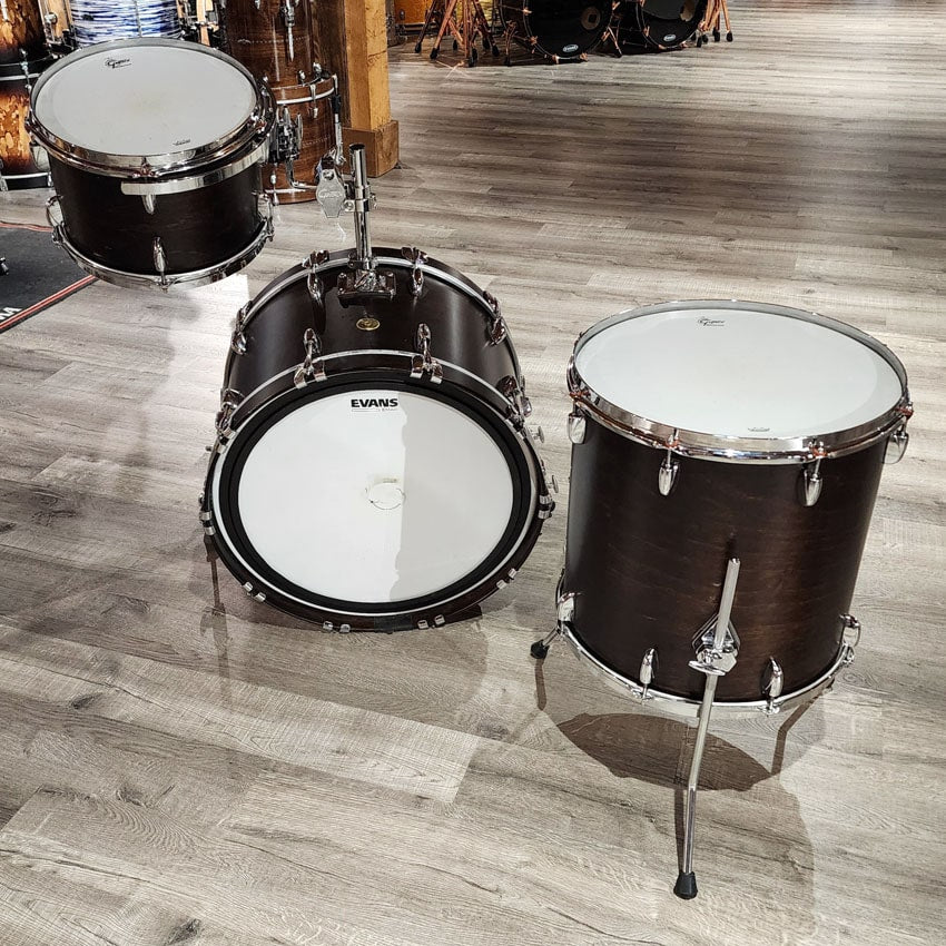 Used Gretsch Broadkaster 3pc Drum Set Satin Antique Maple - Very Good - Drum Center Of Portsmouth